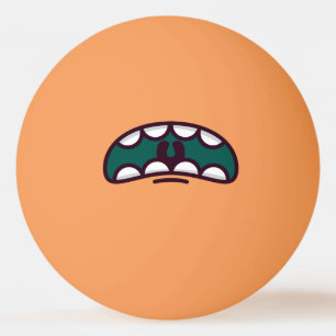 Bolinha De Ping Pong Monstro da Boca Engraçado.