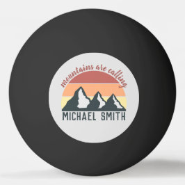 Bolinha De Ping Pong Montanhas de pastel de safra chamam cinza de monog