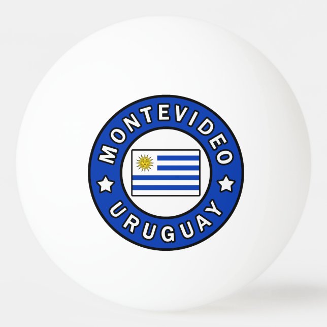 Bolinha De Ping Pong Montevidéu Uruguai (Frente)
