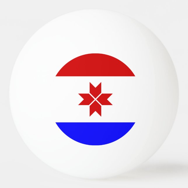 Bolinha De Ping Pong Mordovia Flag (Frente)
