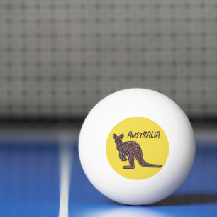 Bolinha De Ping Pong Mosaico aborígene