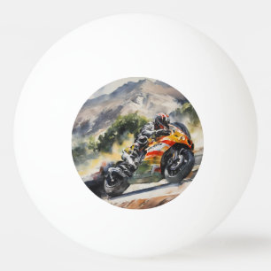 Bolinha De Ping Pong Moto-moto que corria uma montanha acima