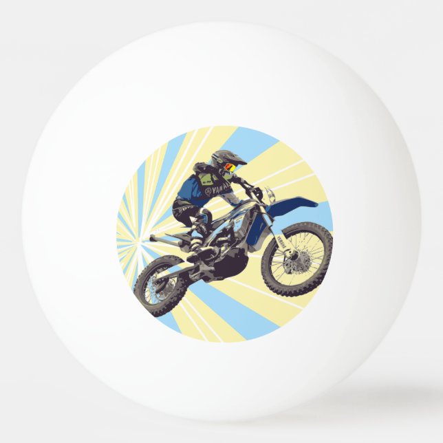 Bolinha De Ping Pong Motocross (Frente)