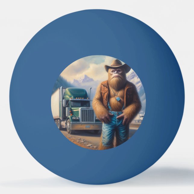 Bolinha De Ping Pong Motorista de caminhão Bigfoot (Frente)