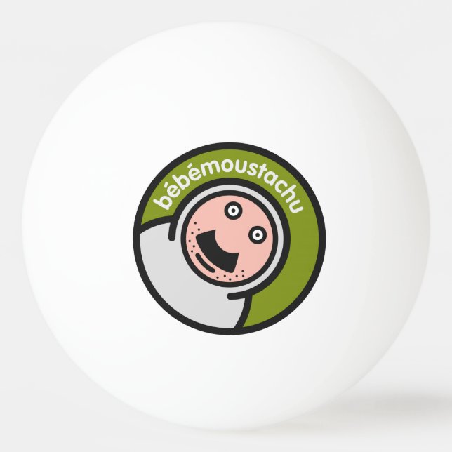 Bolinha De Ping Pong moustatchu de le bébé - pingpong (Frente)