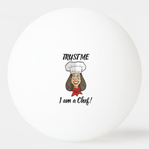 Bolinha De Ping Pong Mulher Chef
