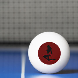 Bolinha De Ping Pong Mulher Sem Roupa Silhueta Entretenimento Dançarina