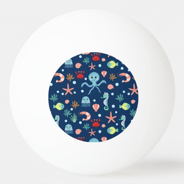 Bolinha De Ping Pong Mundo do Mar (Frente)