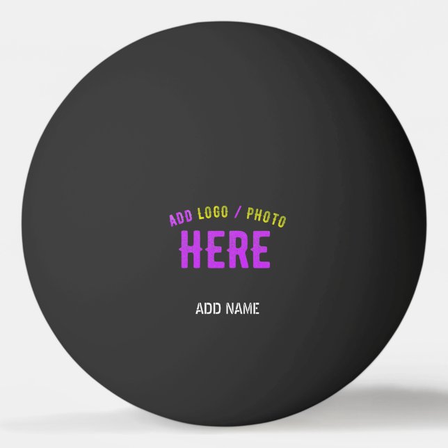 BOLINHA DE PING PONG NA MODA MODERNO PERSONALIZÁVEL NEGRO VERIFICADO CO (Frente)