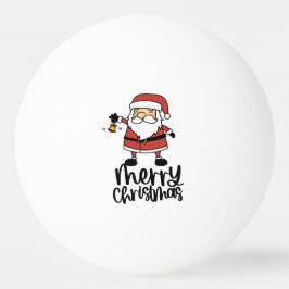 Bolinha De Ping Pong Natal com Papai Noel