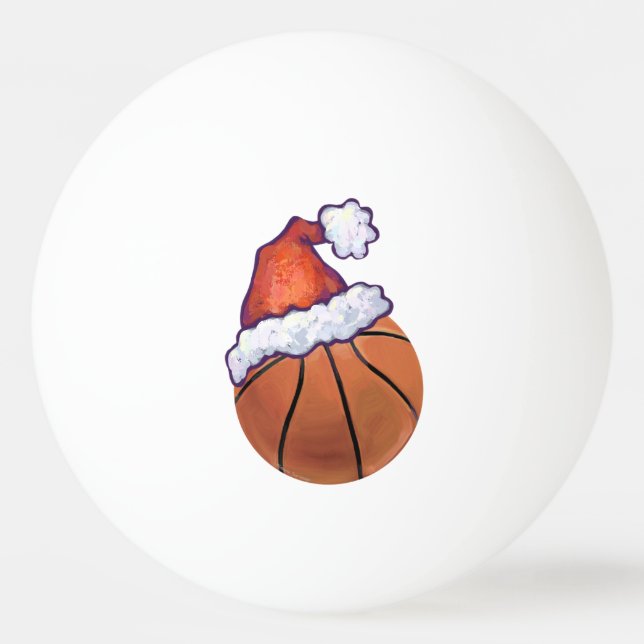 Bolinha De Ping Pong Natal de basquete (Verso)