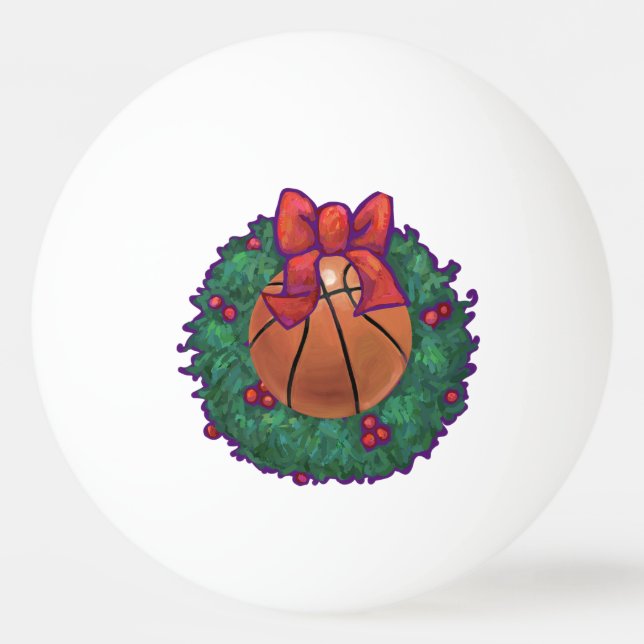 Bolinha De Ping Pong Natal de basquetebol (Verso)