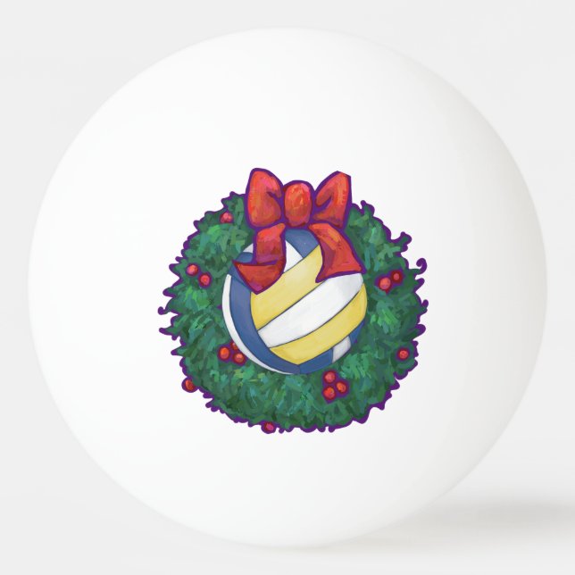 Bolinha De Ping Pong Natal de voleibol (Verso)