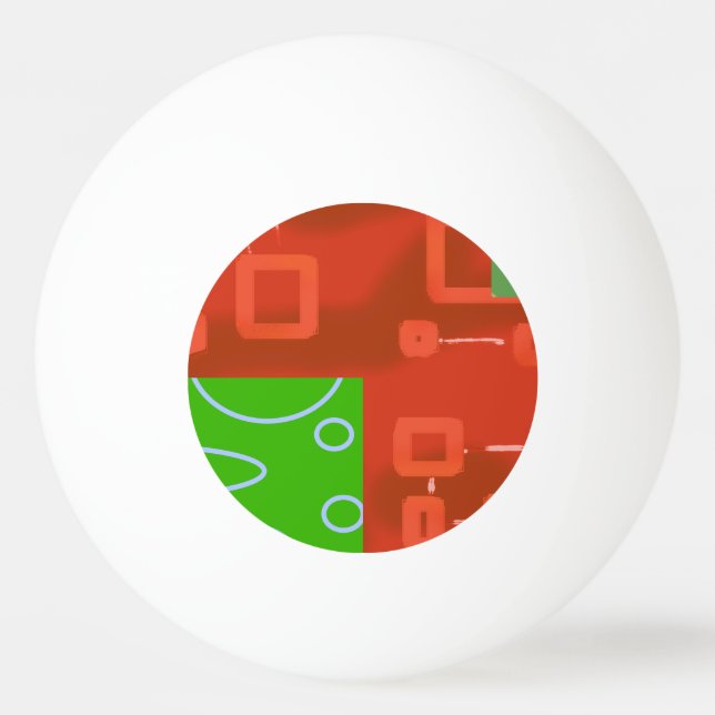 Bolinha De Ping Pong Natal Verde Vermelho  (Frente)
