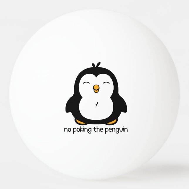 Bolinha De Ping Pong Nenhum picar o pinguim (Verso)