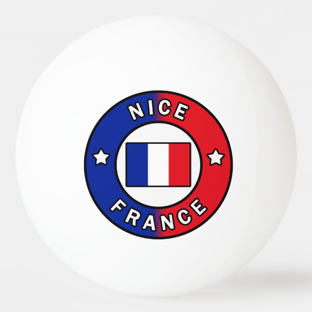 Bolinha De Ping Pong Nice França (Frente)