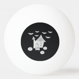 Bolinha De Ping Pong Noite de Dia das Bruxas com Casa Assombrada, Morce