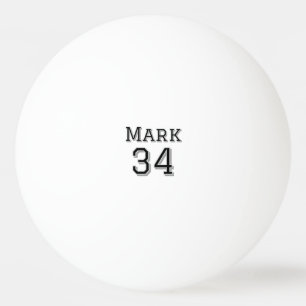 Bolinha De Ping Pong nome da equipe adicionar nome do jogador data espo