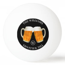 Nome da família personalizada e Monograma Beer tem