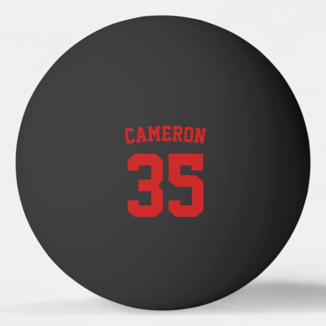 Bolinha De Ping Pong Nome e Número Personalizados do Estilo de Variedad (Frente)