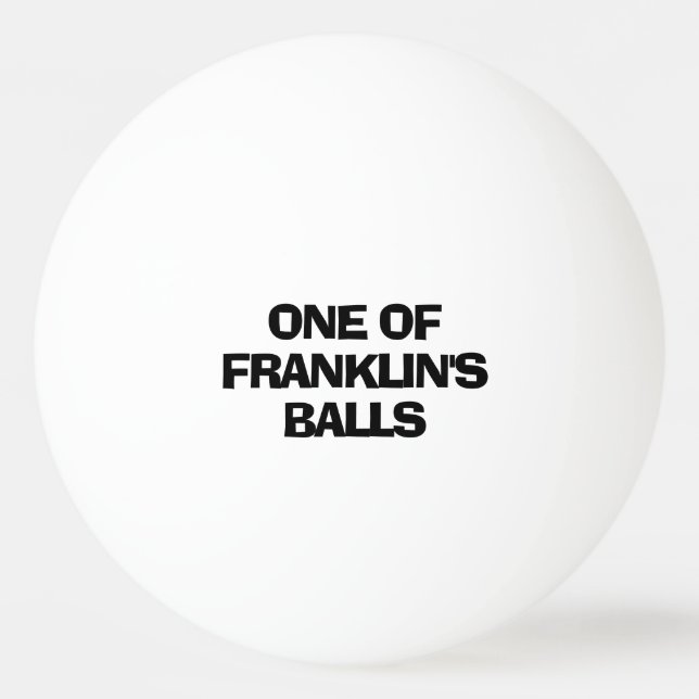Bolinha De Ping Pong Nome Personalizado Divertido (Frente)