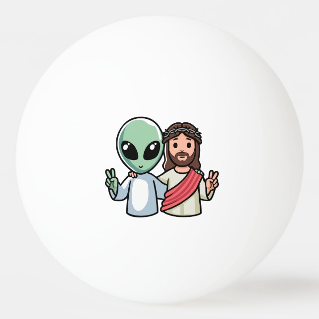 Bolinha De Ping Pong Nós viemos em paz (Frente)