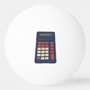 Bolinha De Ping Pong Nostalgia da Escola de Matemática Calculadora do a