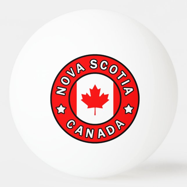 Bolinha De Ping Pong Nova Escócia Canadá (Frente)