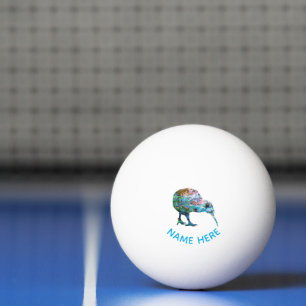 BOLINHA DE PING PONG NOVA ZEALAND KIWI PAUA PING BALL PERSONALIZADA
