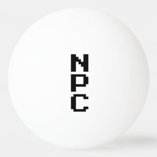 Bolinha De Ping Pong NPC - Caractere Não Reproduzível