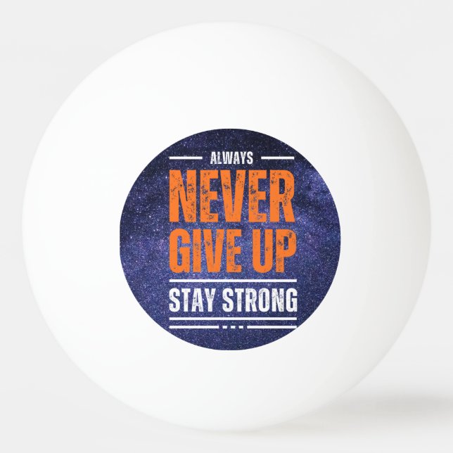 Bolinha De Ping Pong Nunca Desistir: Edição Cósmica (Frente)