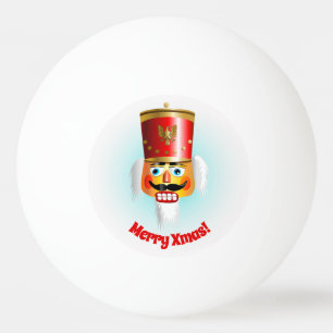 Bolinha De Ping Pong Nutcracker engraçado do Xmas