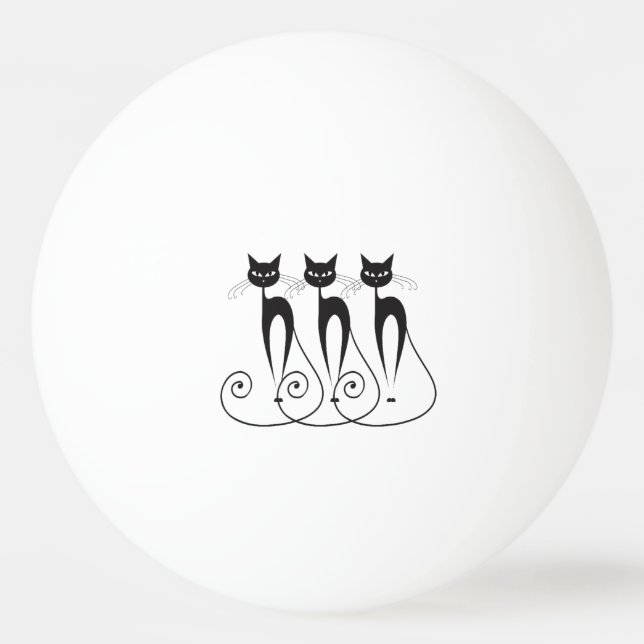 Bolinha De Ping Pong O gato lunático PERSONALIZA (Frente)