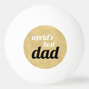Bolinha De Ping Pong O melhor roteiro de Pai do mundo a preto Dourado
