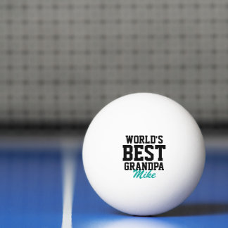 Bolinha De Ping Pong O melhor vovô Dia de os pais negro e lacrimogêneo