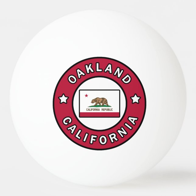 Bolinha De Ping Pong Oakland California (Frente)