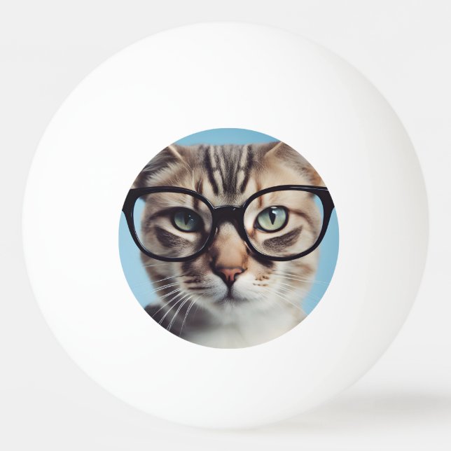 Bolinha De Ping Pong Óculos de Visto de Gatos (Frente)