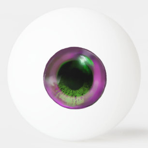 Bolinha De Ping Pong Olho Estranho Roxo Trippy Funky