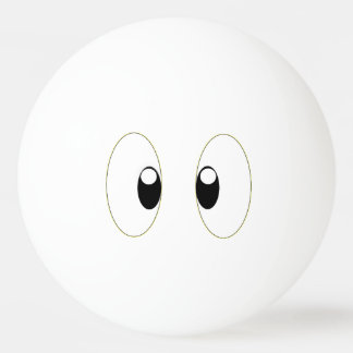 BOLINHA DE PING PONG OLHOS DE DESENHO ANIMADO