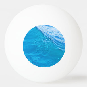 Bolinha De Ping Pong Onda de água azul