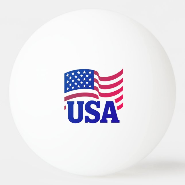 Bolinha De Ping Pong Onda de Unidade dos Estados Unidos (Frente)