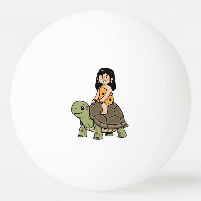 Bolinha De Ping Pong Oona e a Tartaruga (Frente)