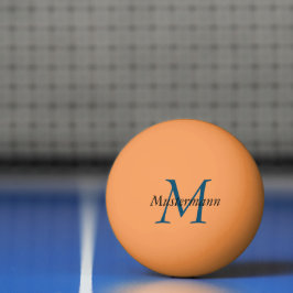 Bolinha De Ping Pong Orange  personalisiert mit Monogramm