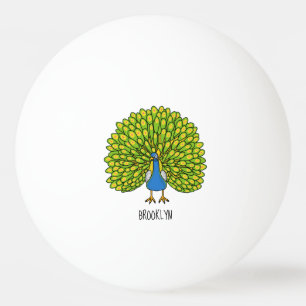 Bolinha De Ping Pong Ótima ilustração de pássaro pavão brilhante
