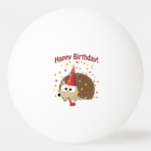 Bolinha De Ping Pong Ouriço do feliz aniversario dos confetes