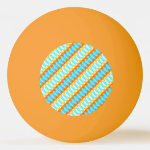Bolinha De Ping Pong Padrão Amarelo Laranja Azul Turquesa Colorido