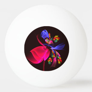 Bolinha De Ping Pong Padrão de Abstrato Floral Moderno Colorido #06