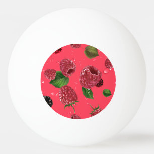 Bolinha De Ping Pong Padrão de framboesa