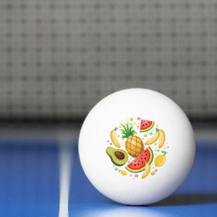 Bolinha De Ping Pong Padrão de Frutas de Verão Fresco