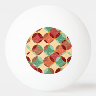 Bolinha De Ping Pong Padrão de mosaico circular, ilustração geométrica.